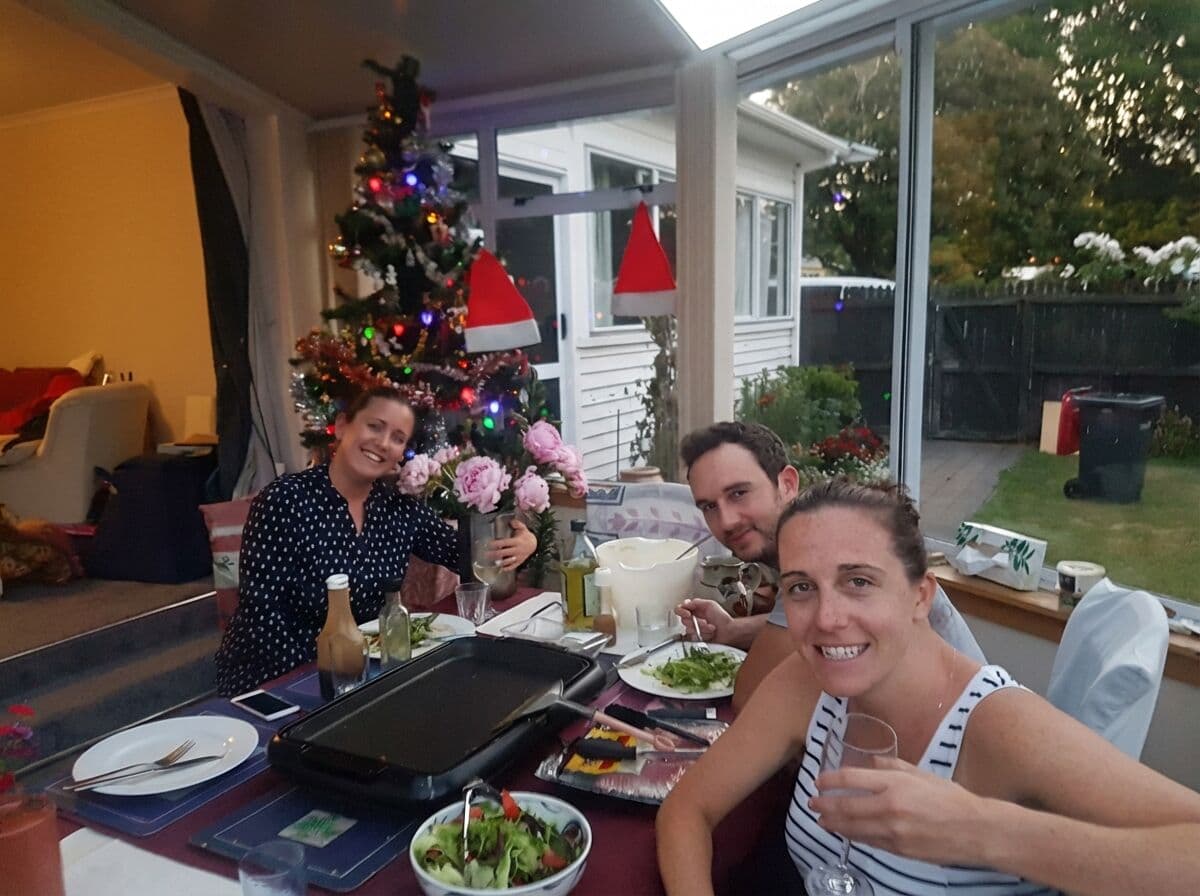Guests at Craig's home.
